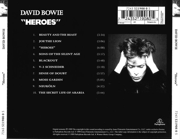 David Bowie : "Heroes" (CD, Album, RE, RM)