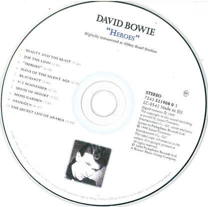 David Bowie : "Heroes" (CD, Album, RE, RM)