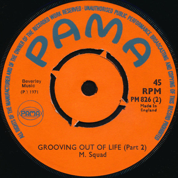 Hopeton Lewis / M. Squad* : Grooving Out Of Life (7")