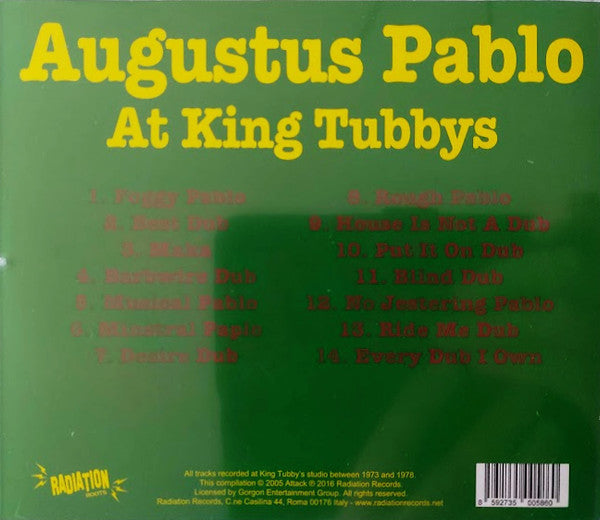 Augustus Pablo : Augustus Pablo At King Tubbys (CD, Comp, RE)