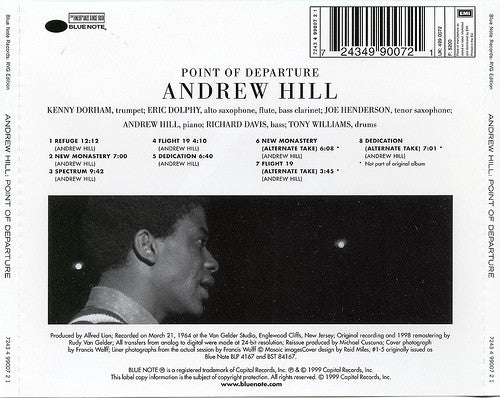 Andrew Hill : Point Of Departure (CD, Album, RE, RM)