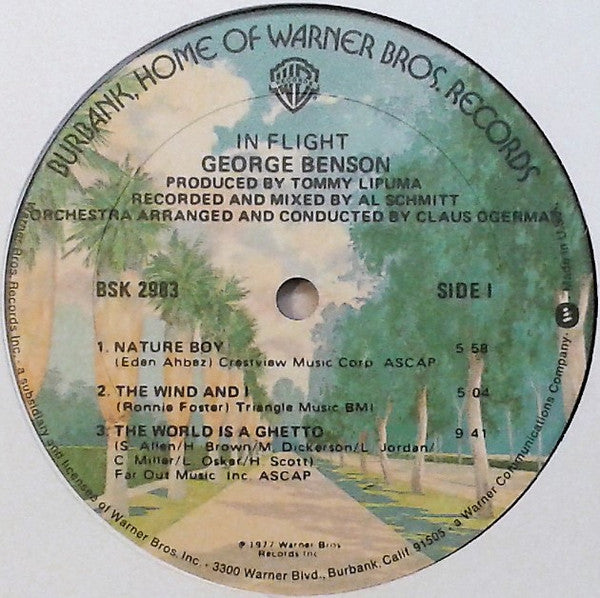 George Benson : In Flight (LP, Album, Gol)