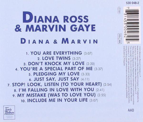 Diana Ross & Marvin Gaye : Diana & Marvin (CD, Album, RE)