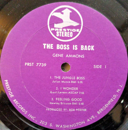 Gene Ammons : The Boss Is Back! (LP, Album)