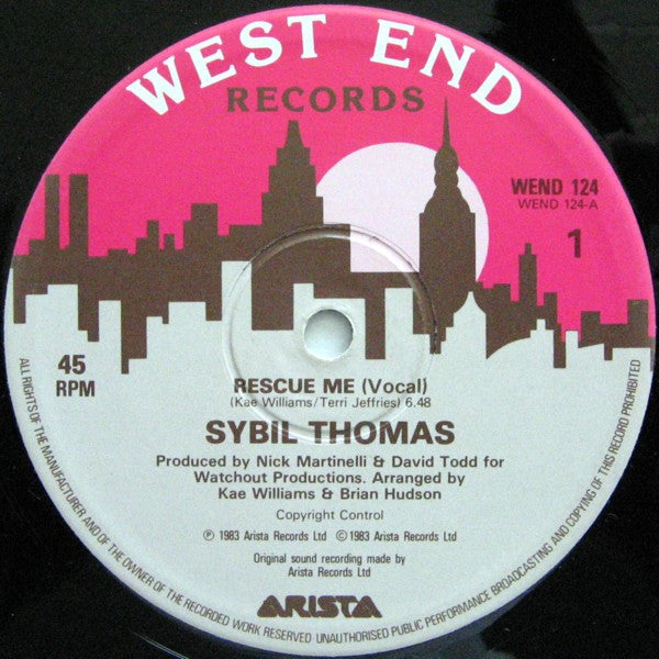 Sybil Thomas : Rescue Me (12")