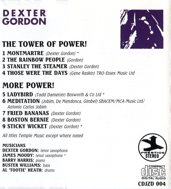 Dexter Gordon : The Tower Of Power! / More Power! (CD, Comp)