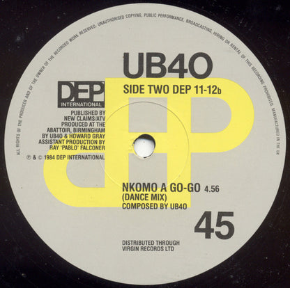 UB40 : If It Happens Again (Dance Mix) (12", Single)