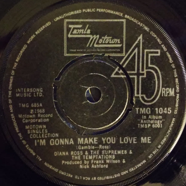 Diana Ross & The Supremes* & The Temptations / Marvin Gaye : I'm Gonna Make You Love Me / I Heard It Through The Grapevine (7", Single, Pus)