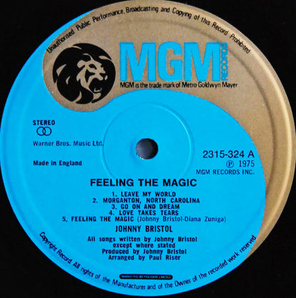 Johnny Bristol : Feeling The Magic (LP, Album)