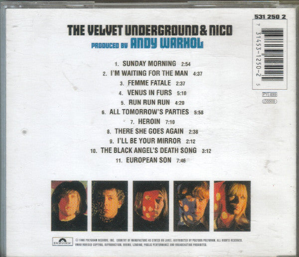 The Velvet Underground & Nico (3) : The Velvet Underground & Nico (CD, Album, RE, RM)