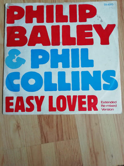 Philip Bailey & Phil Collins : Easy Lover (Extended Re-mixed Version) (12", Single, CBS)