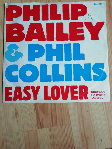 Philip Bailey & Phil Collins : Easy Lover (Extended Re-mixed Version) (12", Single, CBS)