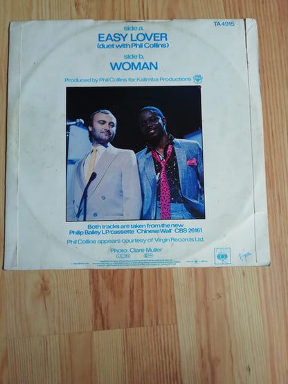 Philip Bailey & Phil Collins : Easy Lover (Extended Re-mixed Version) (12", Single, CBS)