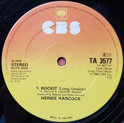 Herbie Hancock : Rockit (Long Version) (12", Single, Gen)