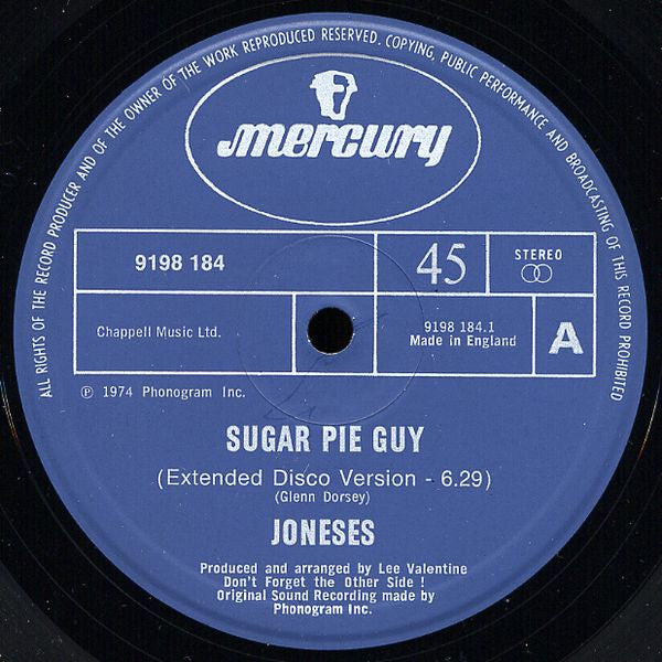 The Joneses / Gabor Szabo : Sugar Pie Guy / Keep Smiling (12")