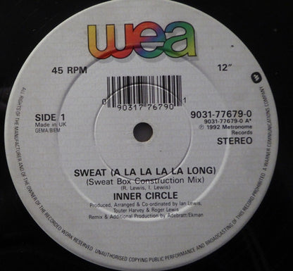 Inner Circle : Sweat (A La La La La Long)  (12", Single)