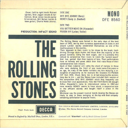 The Rolling Stones : The Rolling Stones (7", EP, Mono)