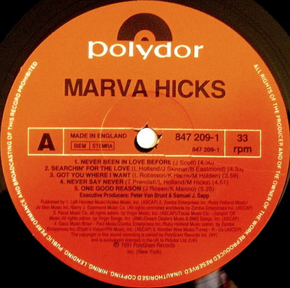 Marva Hicks : Marva Hicks (LP, Album)