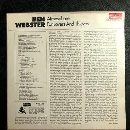 Ben Webster : Atmosphere For Lovers And Thieves (LP, Album)