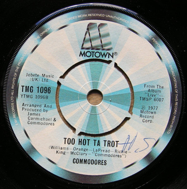 Commodores : Zoom (7", Single)