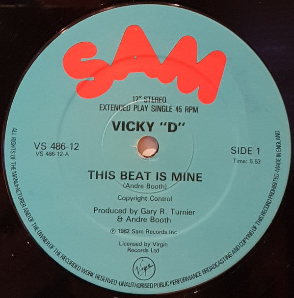 Vicky "D" : This Beat Is Mine (12", Single)