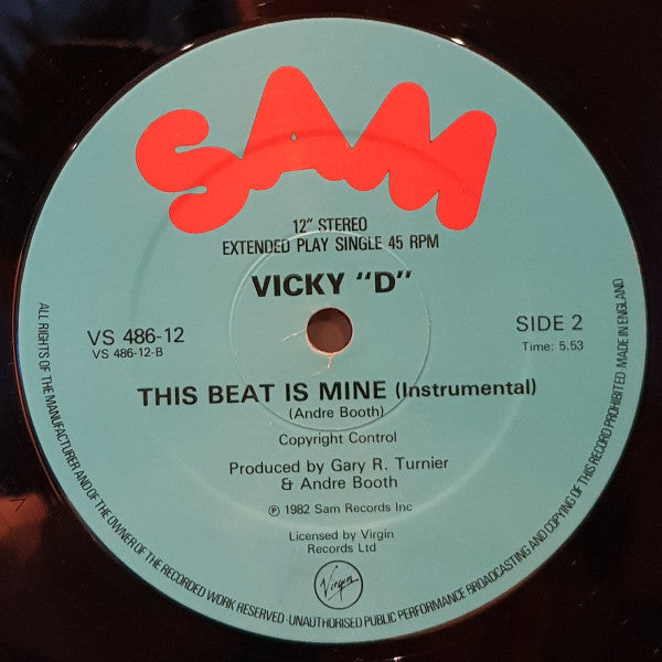 Vicky "D" : This Beat Is Mine (12", Single)