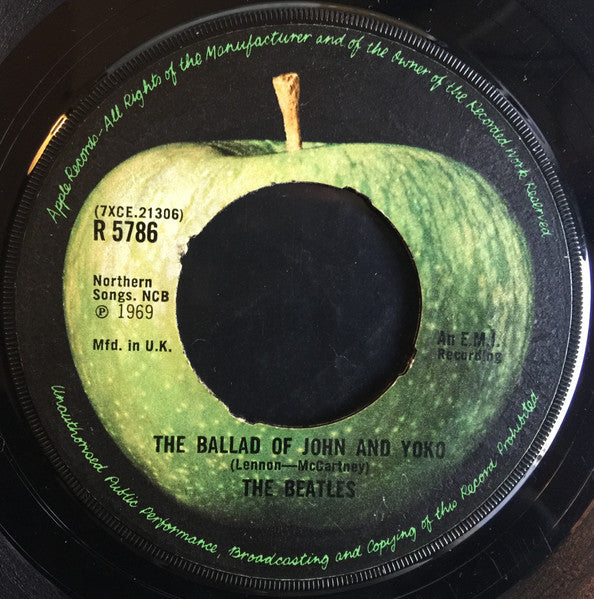 The Beatles : The Ballad Of John And Yoko (7", Single)