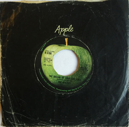 The Beatles : The Ballad Of John And Yoko (7", Single)