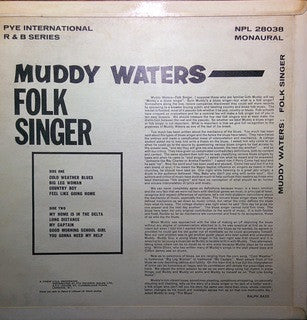 Muddy Waters : Folk Singer (LP, Album, Mono)