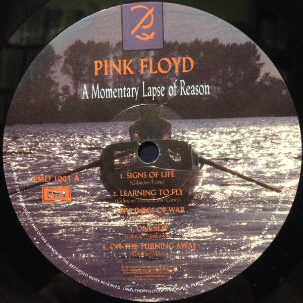 Pink Floyd : A Momentary Lapse Of Reason (LP, Album, Gat)