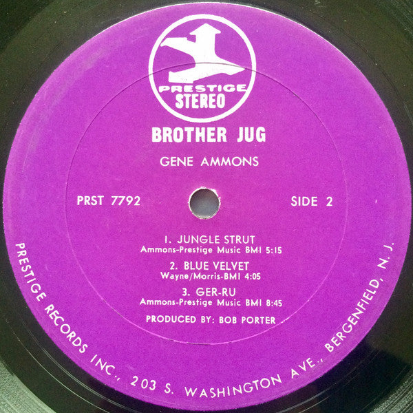 Gene Ammons : Brother Jug! (LP, Album, RE, Pur)