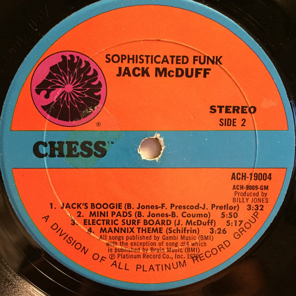 Jack McDuff* : Sophisticated Funk (LP, Album, Mon)