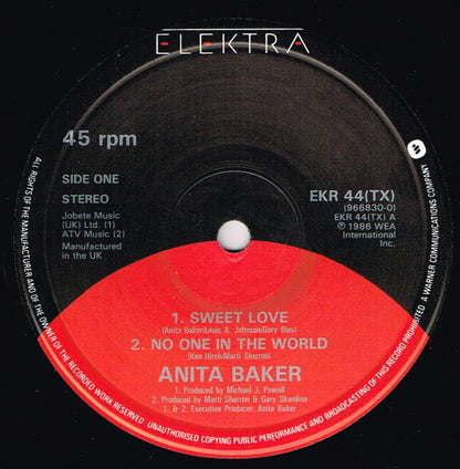 Anita Baker : Sweet Love (12", Single, Ltd)