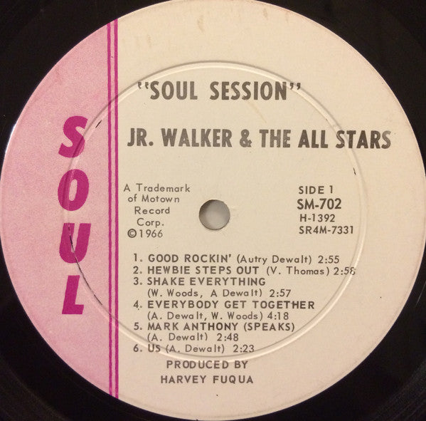 Jr. Walker And The All Stars* : Soul Session (LP, Album, Mono, Whi)