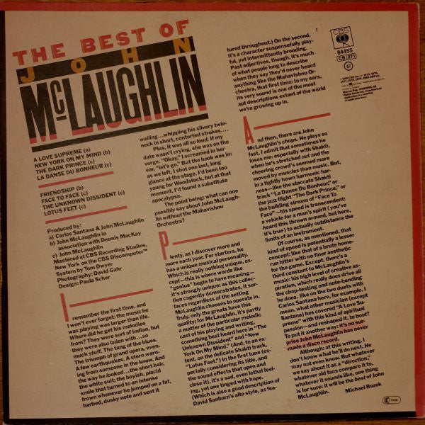 John McLaughlin : The Best Of (LP, Comp)