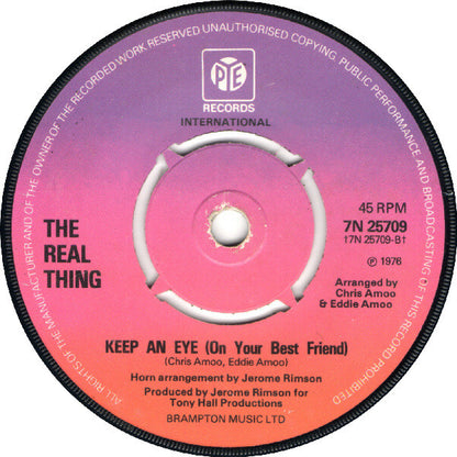 The Real Thing : You To Me Are Everything (7", Single, 4-P)