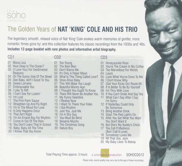 The Nat King Cole Trio : The Golden Years Of Nat King Cole And His Trio (3xCD, Comp)