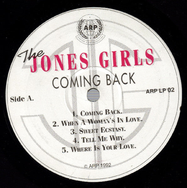 The Jones Girls : Coming Back (LP, Album)