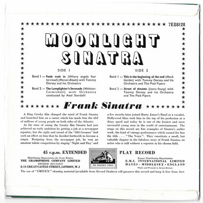 Frank Sinatra : Moonlight Sinatra (7", EP)