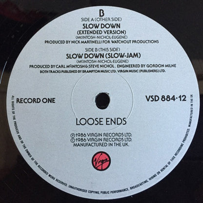 Loose Ends : Slow Down (2x12", Ltd)