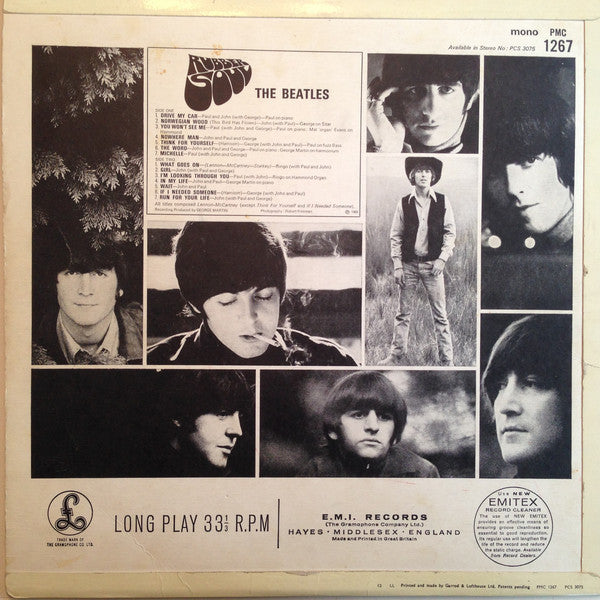 The Beatles : Rubber Soul (LP, Album, Mono, Gar)