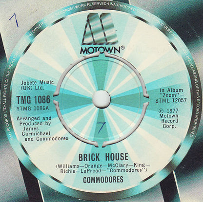 Commodores : Brick House (7", Single)