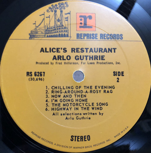 Arlo Guthrie : Alice's Restaurant (LP, Album, RP)