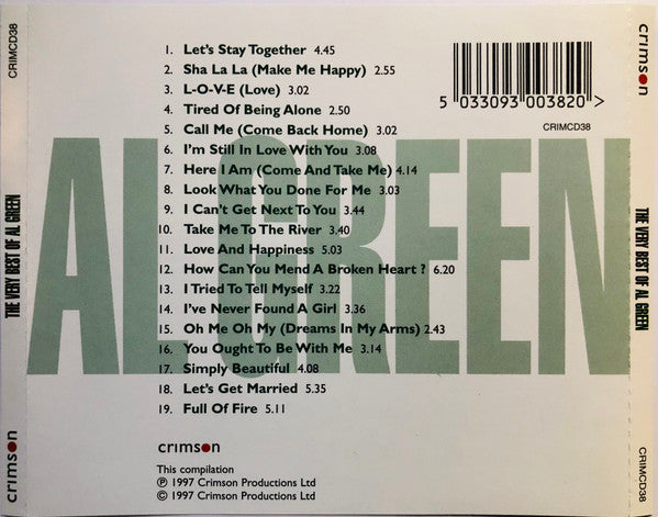 Al Green : The Very Best Of Al Green (CD, Comp)