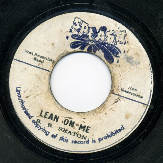 B.B. Seaton / The Now Generation : Lean On Me / Version (7")