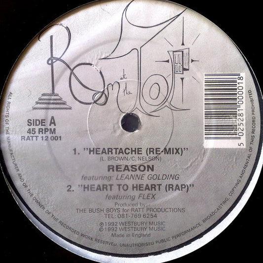 Reason (7) Featuring Leanne Golding : Heartache (12")