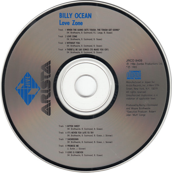 Billy Ocean : Love Zone (CD, Album)