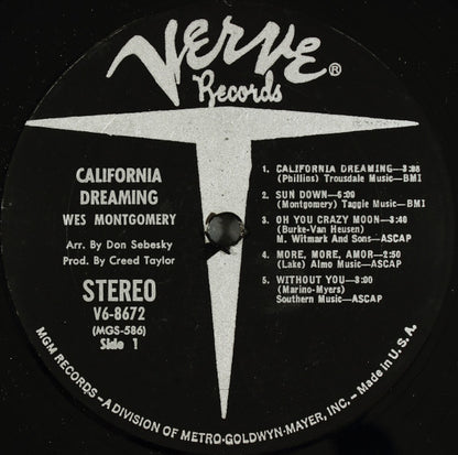 Wes Montgomery : California Dreaming (LP, Album)