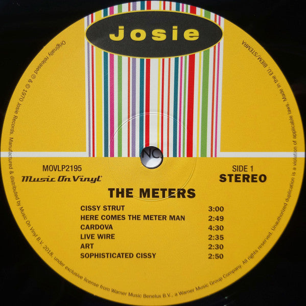 The Meters : The Meters (LP, Album, RE, 180)