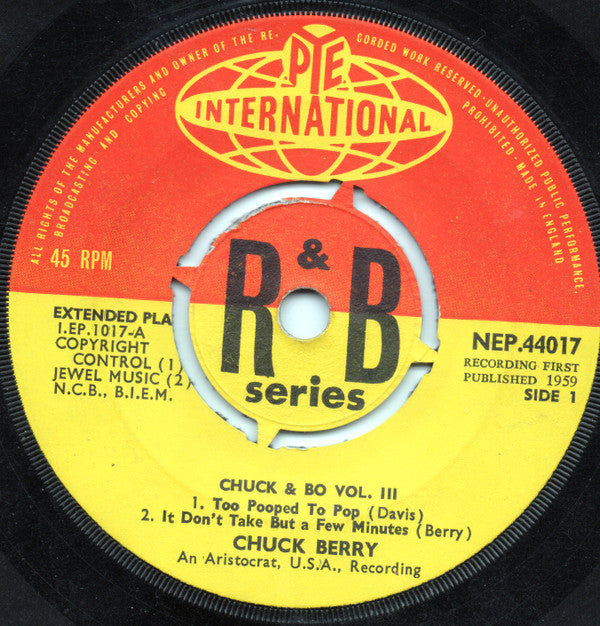 Chuck Berry & Bo Diddley : Chuck & Bo Vol. 3 (7", EP, Fou)